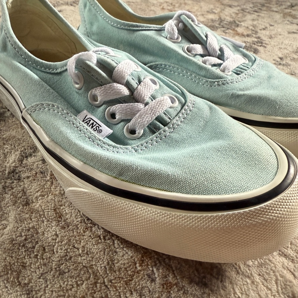 Vans Green Canvas Sneakers Classic Style